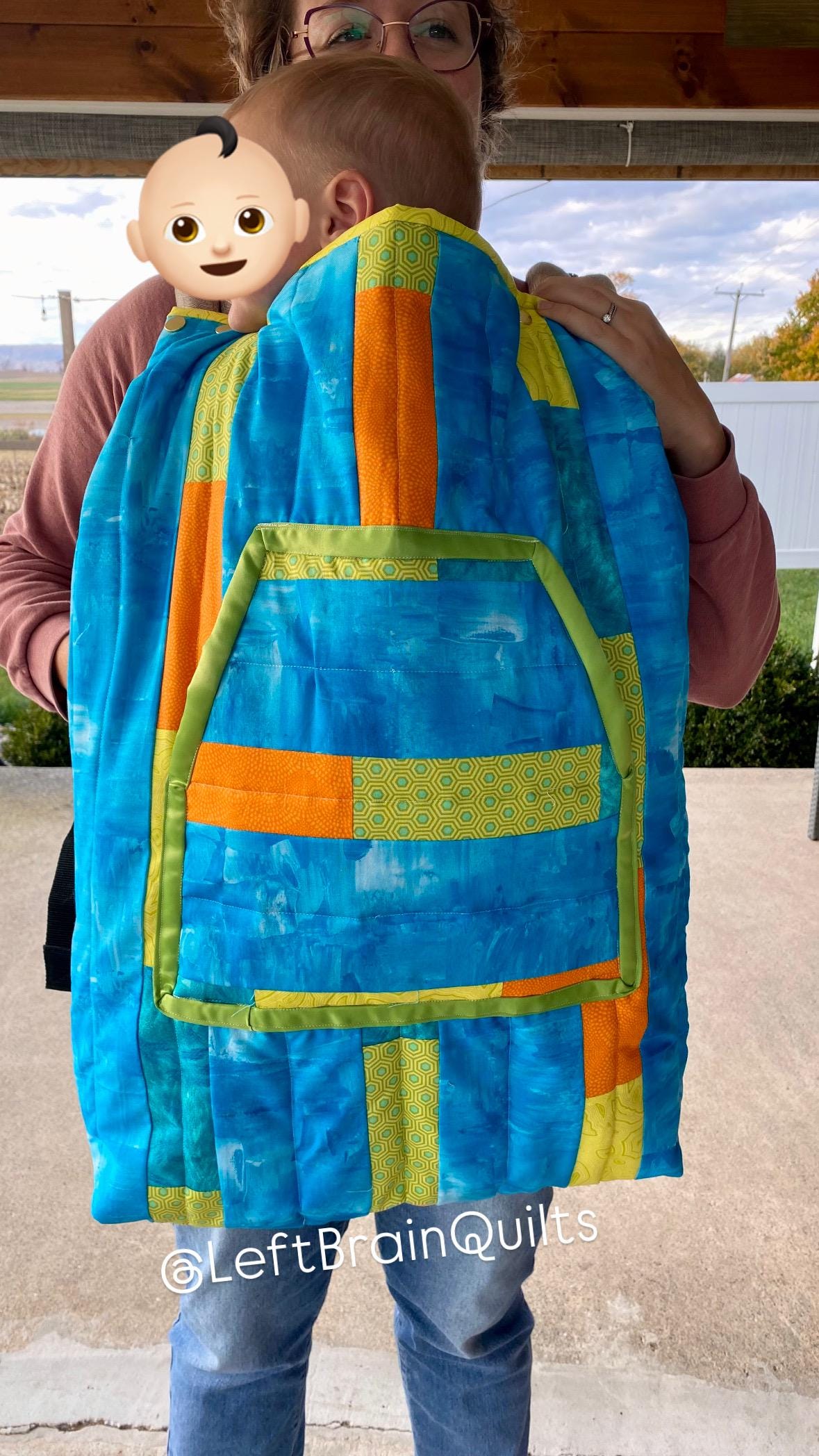 The Snuggle Sack Baby Carrier Cover - Digital Pattern
