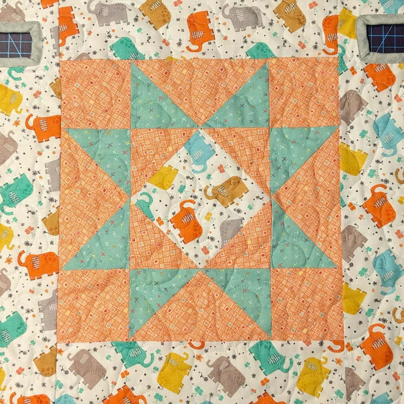 No-Slip Car Seat Coverlet - Digital Pattern